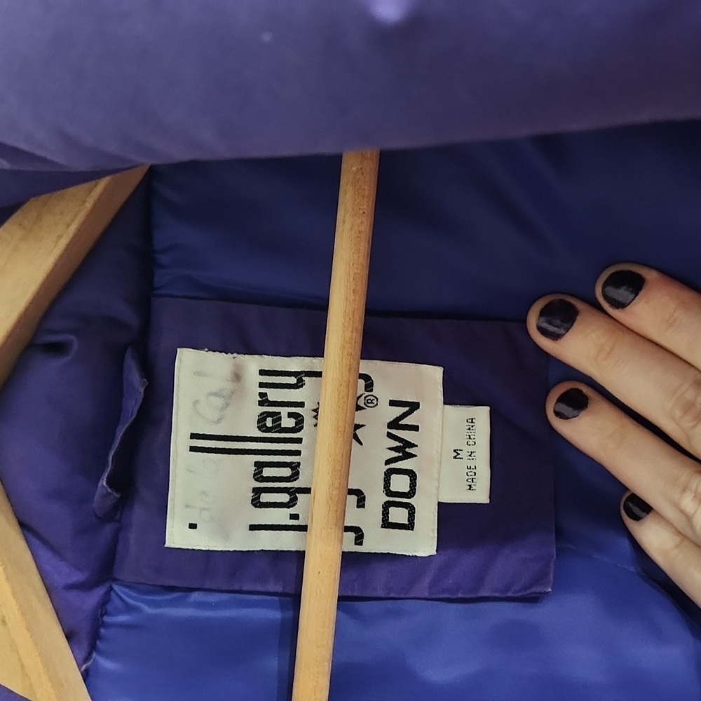 Vintage J.Gallery Down Basic Purple Medium Snow J… - image 6